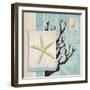 Aquarius Blue Sq III-Paul Brent-Framed Art Print