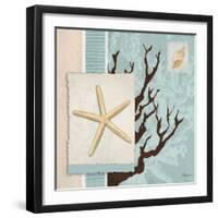 Aquarius Blue Sq III-Paul Brent-Framed Art Print