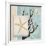 Aquarius Blue Sq III-Paul Brent-Framed Art Print