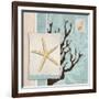 Aquarius Blue Sq III-Paul Brent-Framed Art Print