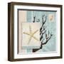 Aquarius Blue Sq III-Paul Brent-Framed Art Print