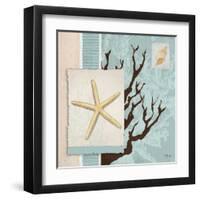 Aquarius Blue Sq III-Paul Brent-Framed Art Print