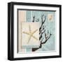 Aquarius Blue Sq III-Paul Brent-Framed Art Print