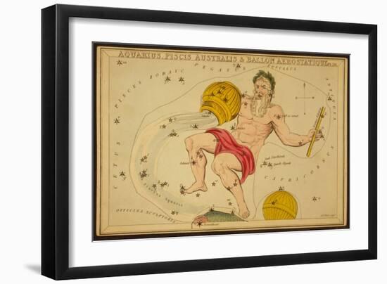 Aquarius Constellation, Zodiac Sign, 1825-Science Source-Framed Giclee Print