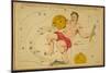 Aquarius Constellation, Zodiac Sign, 1825-Science Source-Mounted Giclee Print