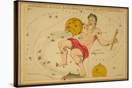 Aquarius Constellation, Zodiac Sign, 1825-Science Source-Stretched Canvas