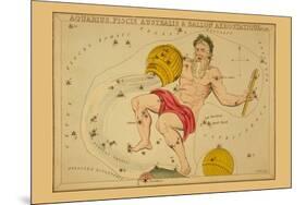 Aquarius, Piscis Australis and Ballon Aerostatique-Aspin Jehosaphat-Mounted Premium Giclee Print