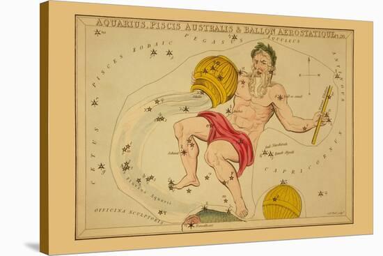 Aquarius, Piscis Australis and Ballon Aerostatique-Aspin Jehosaphat-Stretched Canvas
