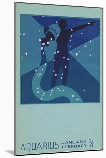 Aquarius, Water Bearer-null-Mounted Giclee Print