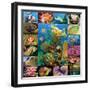 Aquatic Collage-Encyclopaedia Britannica-Framed Art Print