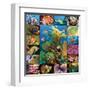 Aquatic Collage-Encyclopaedia Britannica-Framed Art Print