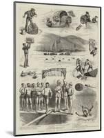 Aquatic Sports by British Bluejackets, Hong Kong-null-Mounted Giclee Print