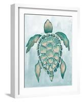 Aquatic Turtle I-Elizabeth Medley-Framed Art Print