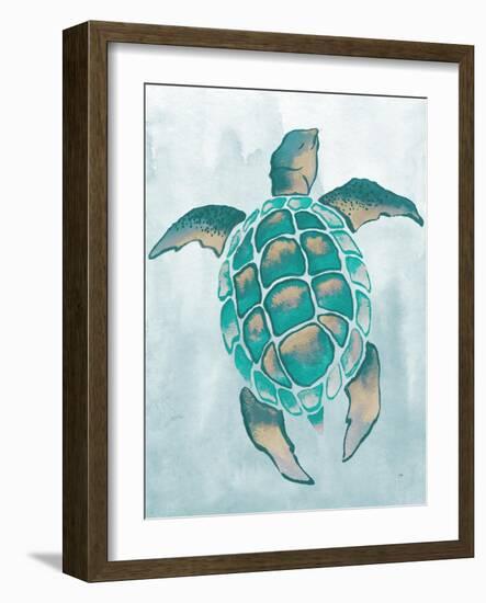 Aquatic Turtle II-Elizabeth Medley-Framed Art Print