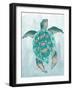 Aquatic Turtle II-Elizabeth Medley-Framed Art Print