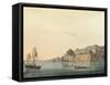 Aquatint from Oriental-Thomas & William Daniell-Framed Stretched Canvas