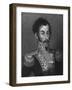 Aquatint Portrait of Simon Bolivar-null-Framed Giclee Print