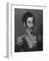 Aquatint Portrait of Simon Bolivar-null-Framed Giclee Print