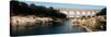 Aqueduct Across a River, Pont Du Gard, Nimes, Gard, Languedoc-Rousillon, France-null-Stretched Canvas