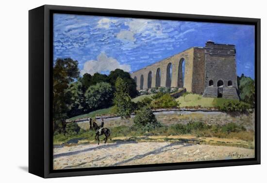 Aqueduct At Marly-Alfred Sisley-Framed Stretched Canvas