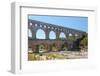 Aqueduct built by the romans in first century A.D. to carry water 31 miles to Nemausus (Nimes).-Mallorie Ostrowitz-Framed Photographic Print
