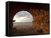 Aqueduct Ruins, Caesarea, Israel-Ellen Clark-Framed Stretched Canvas