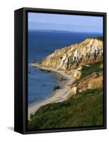 Aquinnah (Gay Head) Cliffs, Martha's Vineyard, Massachusetts, USA-Charles Gurche-Framed Stretched Canvas