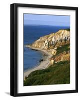 Aquinnah (Gay Head) Cliffs, Martha's Vineyard, Massachusetts, USA-Charles Gurche-Framed Photographic Print