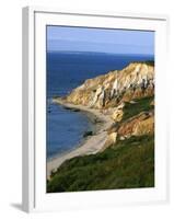 Aquinnah (Gay Head) Cliffs, Martha's Vineyard, Massachusetts, USA-Charles Gurche-Framed Photographic Print