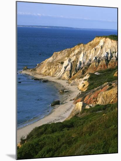 Aquinnah (Gay Head) Cliffs, Martha's Vineyard, Massachusetts, USA-Charles Gurche-Mounted Photographic Print