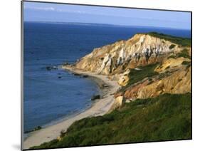 Aquinnah (Gay Head) Cliffs, Martha's Vineyard, Massachusetts, USA-Charles Gurche-Mounted Premium Photographic Print