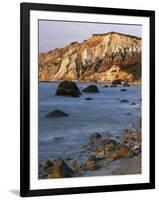 Aquinnah (Gay Head) Cliffs, Martha's Vineyard, Massachusetts, USA-Charles Gurche-Framed Photographic Print