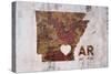 AR Rusty Cementwall Heart-Red Atlas Designs-Stretched Canvas