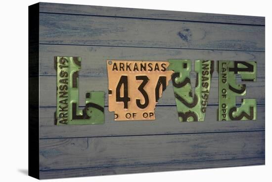 AR State Love 2-Design Turnpike-Stretched Canvas