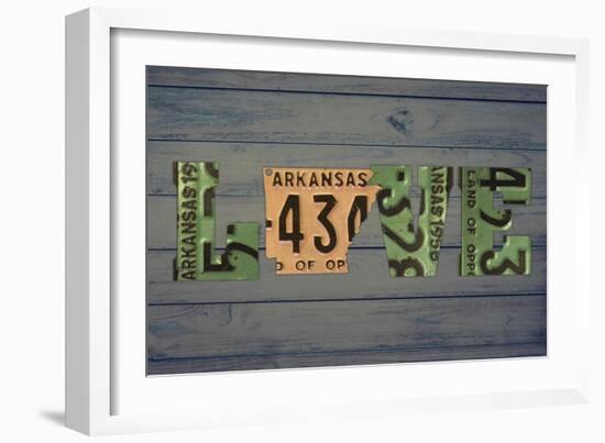 AR State Love 2-Design Turnpike-Framed Giclee Print