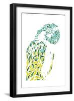 Ara Parrot-Cristian Mielu-Framed Art Print