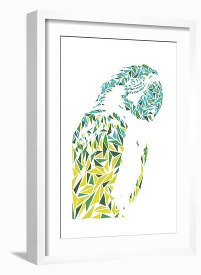 Ara Parrot-Cristian Mielu-Framed Art Print