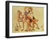 Arab 3929 F.122 Farewells of Abu-Zayd and Al-Harith before the Return to Mecca-null-Framed Giclee Print