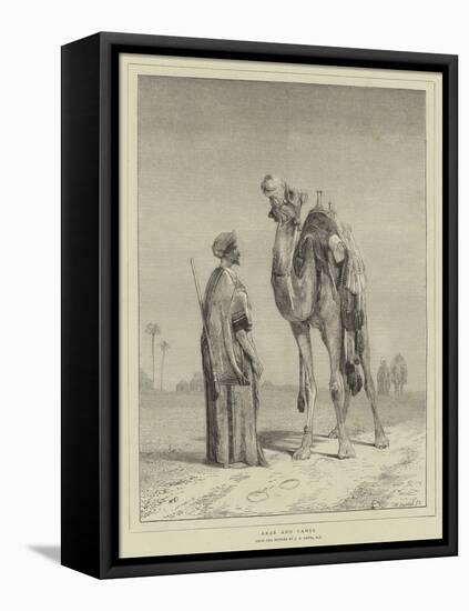 Arab and Camel-John Frederick Lewis-Framed Stretched Canvas