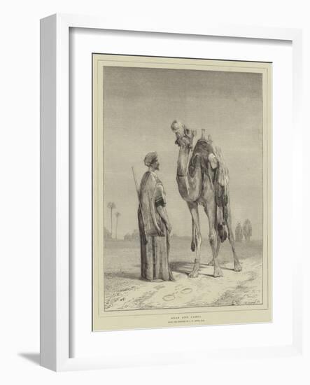 Arab and Camel-John Frederick Lewis-Framed Giclee Print