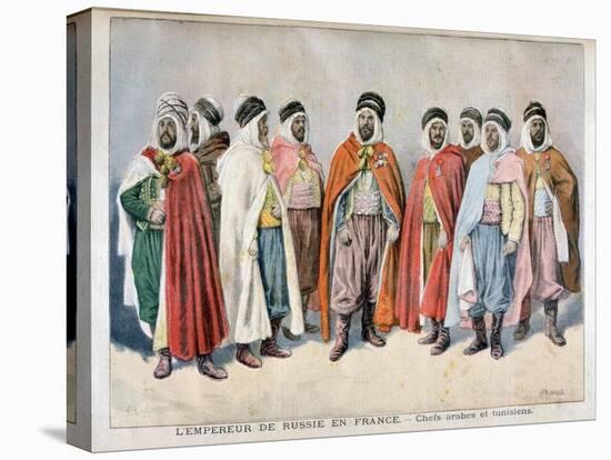 Arab and Tunisian Chiefs, 1896-Frederic Lix-Stretched Canvas