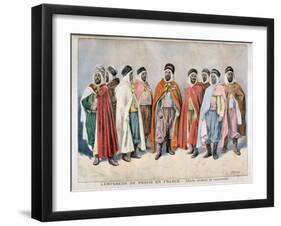 Arab and Tunisian Chiefs, 1896-Frederic Lix-Framed Giclee Print