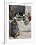 Arab Bakers at their Bread Oven in Cairo, Egypt, 1880s-null-Framed Giclee Print