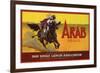 Arab Brand - San Dimas, California - Citrus Crate Label-Lantern Press-Framed Premium Giclee Print