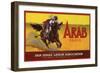 Arab Brand - San Dimas, California - Citrus Crate Label-Lantern Press-Framed Art Print