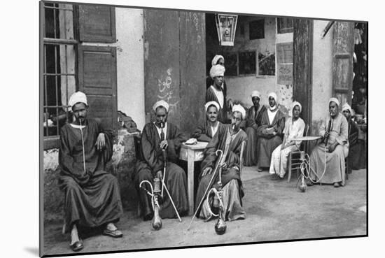 Arab Cafe at Esna, South of Luxor, Egypt, C1922-Donald Mcleish-Mounted Giclee Print