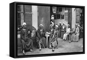 Arab Cafe at Esna, South of Luxor, Egypt, C1922-Donald Mcleish-Framed Stretched Canvas