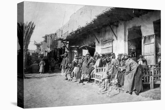 Arab Café, Kazimain, Iraq, 1917-1919-null-Stretched Canvas