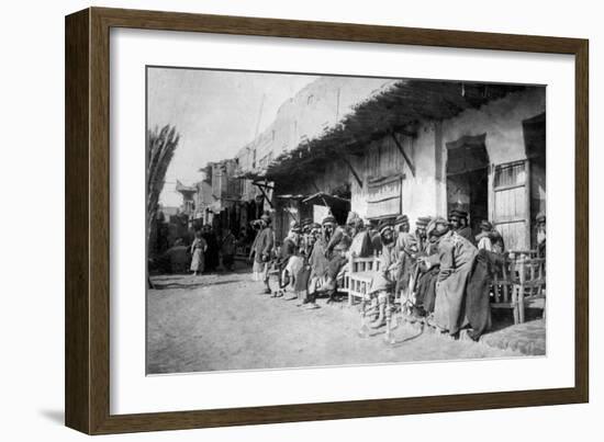 Arab Café, Kazimain, Iraq, 1917-1919-null-Framed Giclee Print