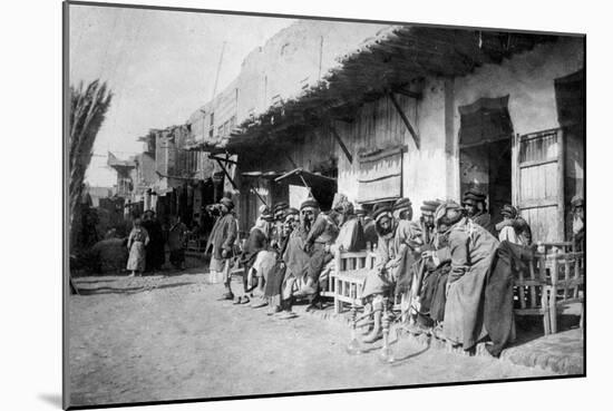 Arab Café, Kazimain, Iraq, 1917-1919-null-Mounted Giclee Print